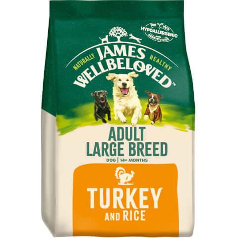 James Wellbeloved Adult Turkey Rice Large Breed Dry Dog Food James Wellbeloved UK