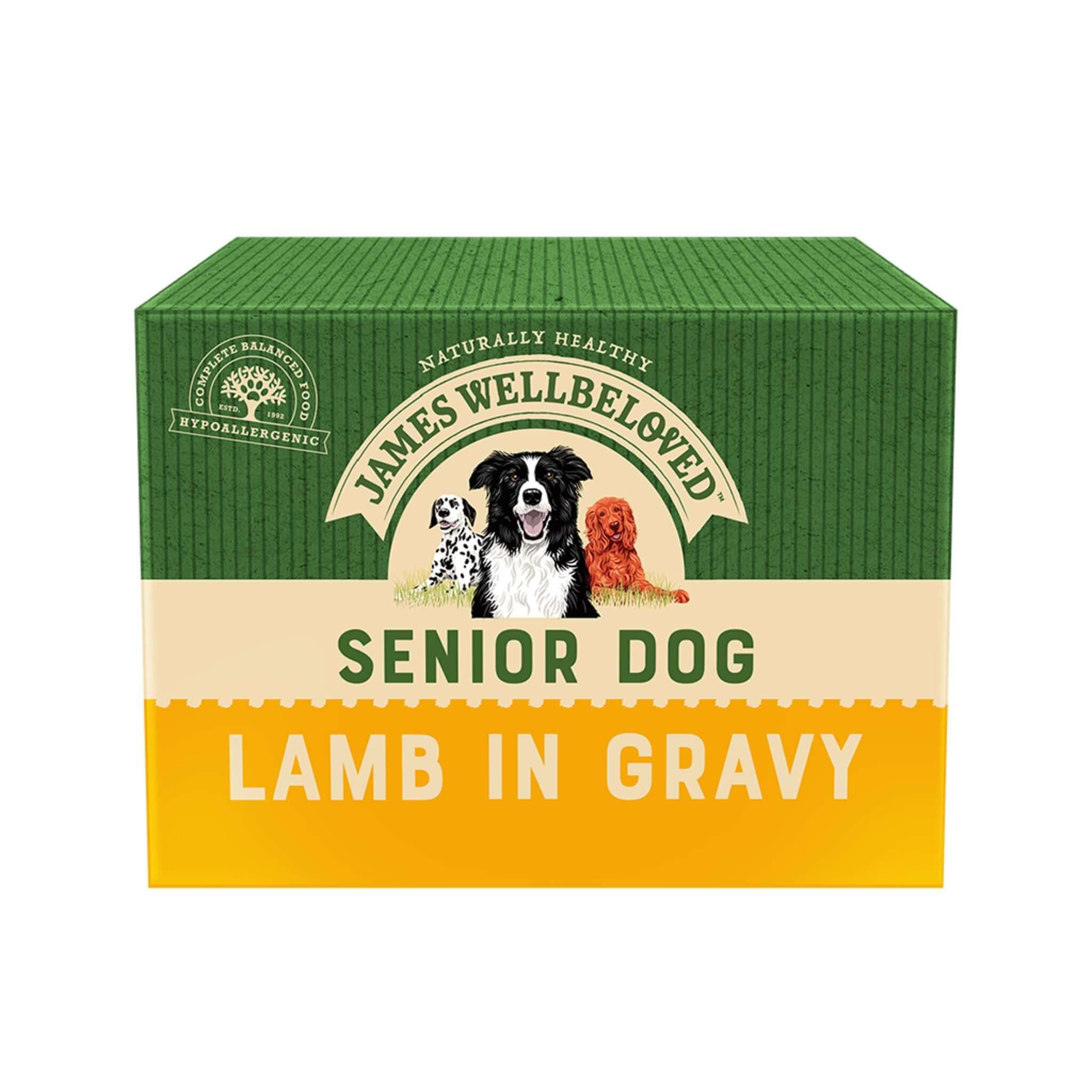 Senior Lamb in Gravy Wet Dog Food Pouches 40 pouches