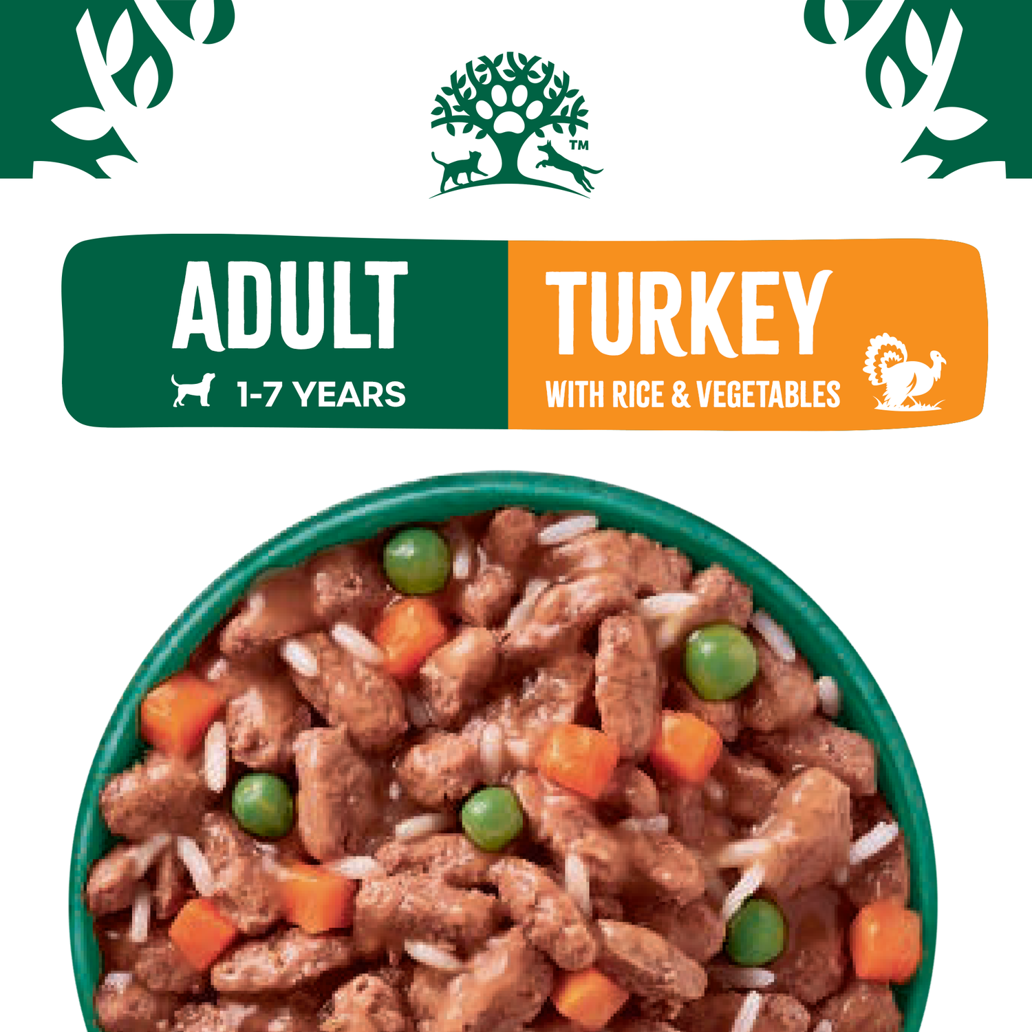 Adult Turkey & Rice in Gravy Wet Dog Food Pouches