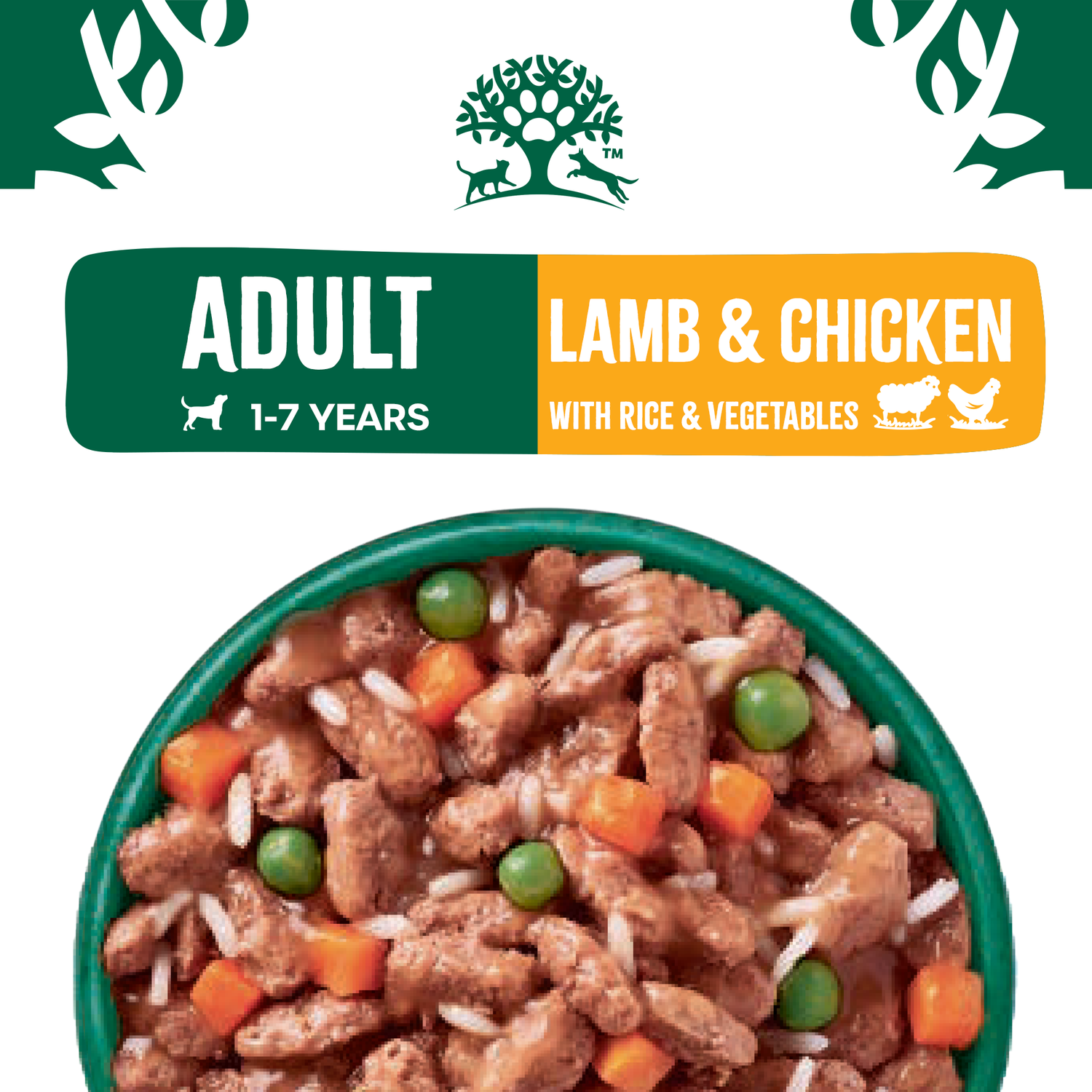 Adult Lamb & Chicken & Rice in Gravy Wet Dog Food Pouches