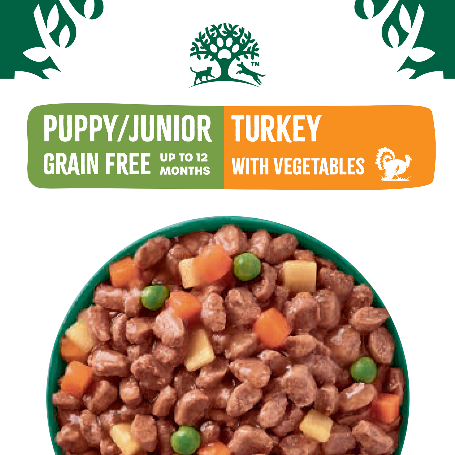 Puppy Turkey in Gravy Grain Free Wet Dog Food Pouches