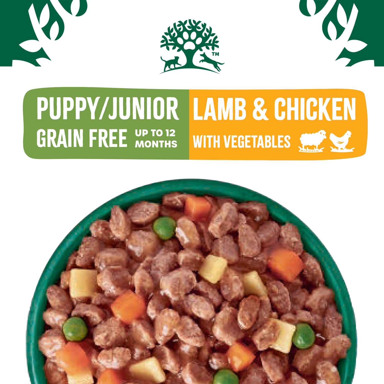 Puppy Lamb & Chicken in Gravy Grain Free Wet Dog Food Pouches
