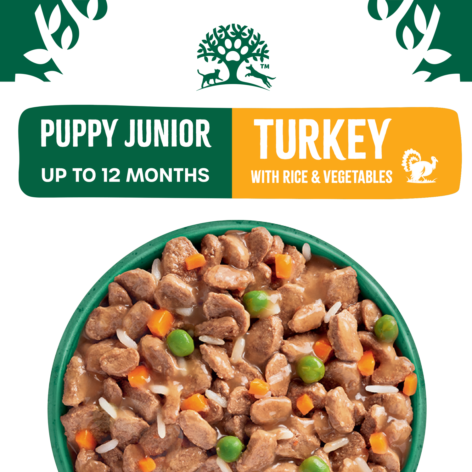 Puppy Turkey & Rice in Gravy Wet Dog Food Pouches