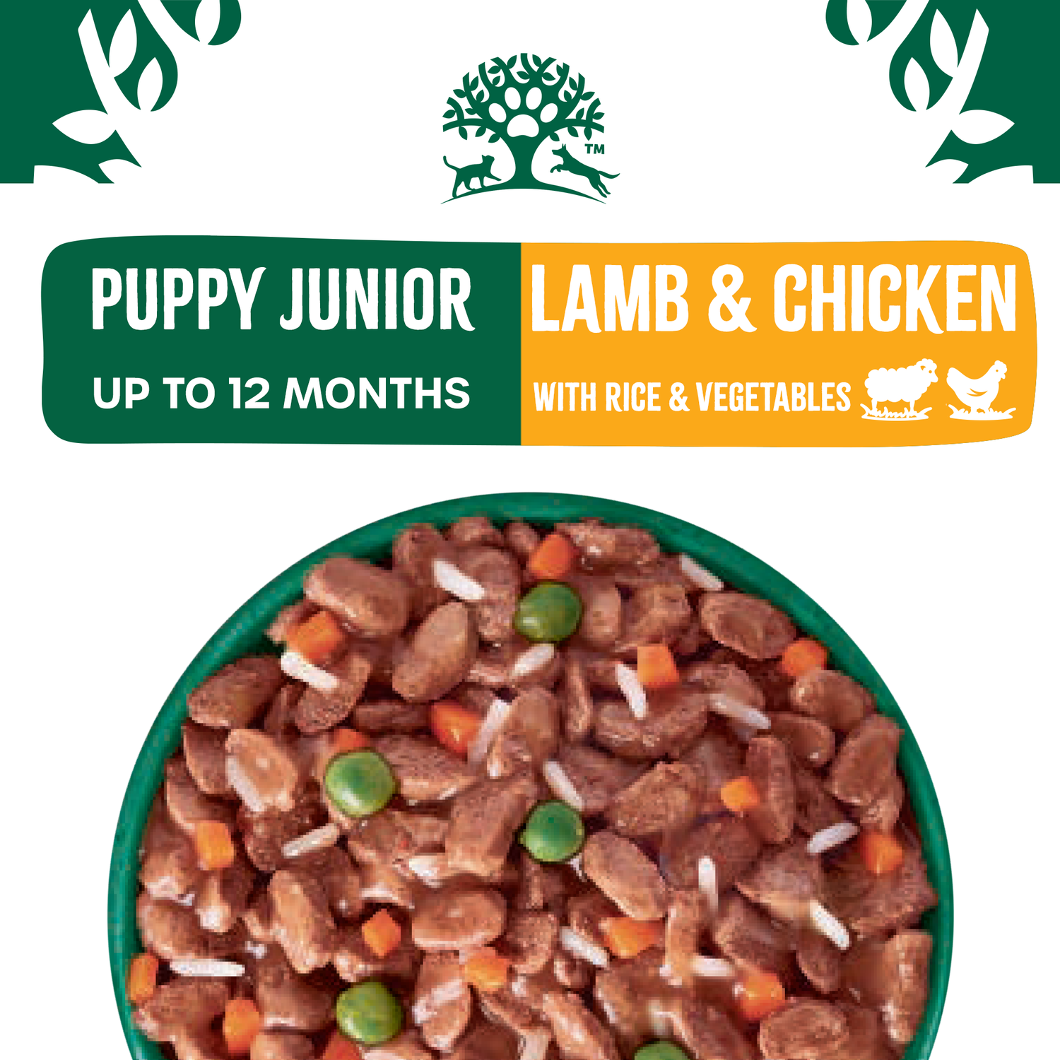 Puppy Lamb & Chicken & Rice in Gravy Wet Dog Food Pouches