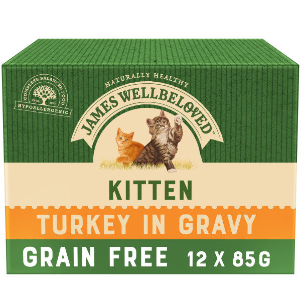 Kitten Turkey in Gravy Grain Free Wet Cat Food Pouch