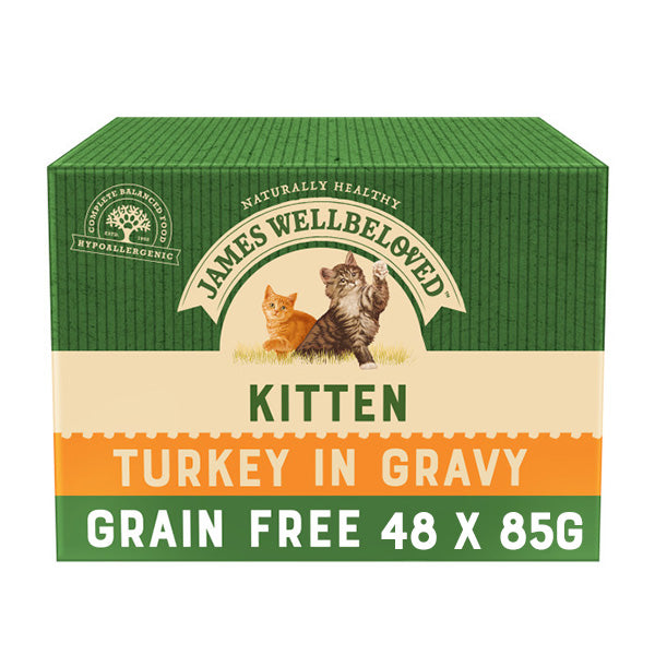 Kitten Turkey in Gravy Grain Free Wet Cat Food Pouch