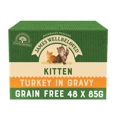 Kitten Turkey in Gravy Grain Free Wet Cat Food Pouch