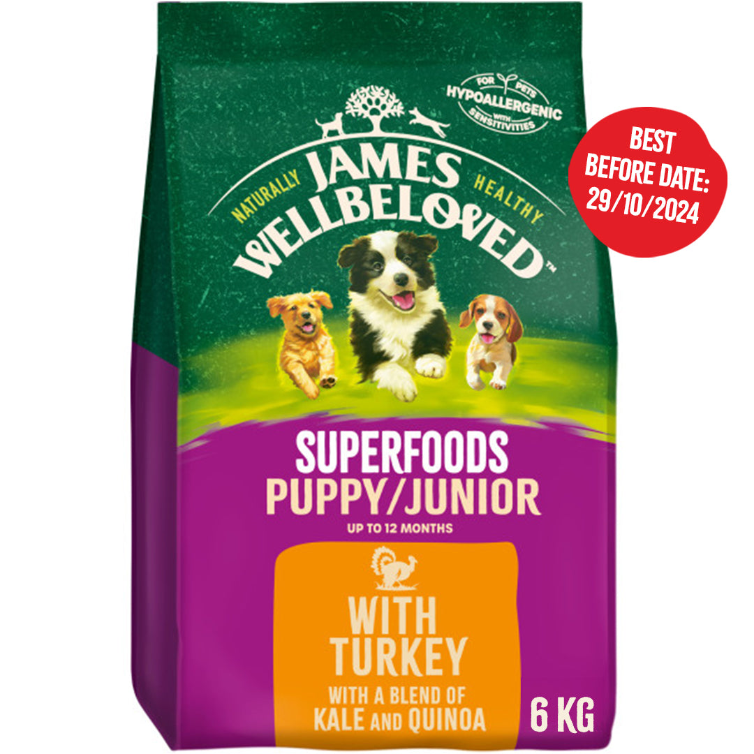 Puppy/Junior Turkey with Kale & Quinoa Dry Dog Superfoods