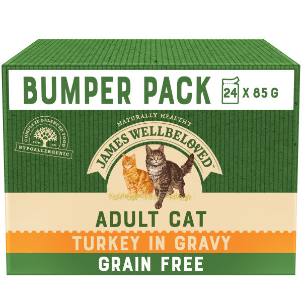 Adult Turkey In Gravy Grain Free Wet Cat Food Pouches