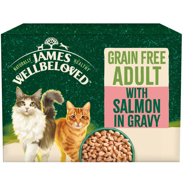 Adult Salmon in Gravy Grain Free Wet Cat Food Pouches