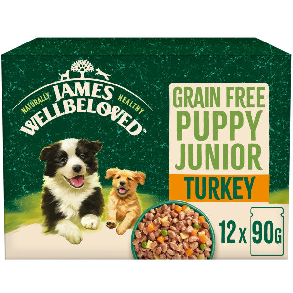 Puppy Turkey in Gravy Grain Free Wet Dog Food Pouches