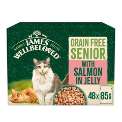 Senior Salmon in Jelly Grain Free Wet Cat Food Pouches - Featured Image