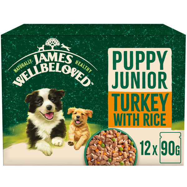 Puppy Turkey & Rice in Gravy Wet Dog Food Pouches