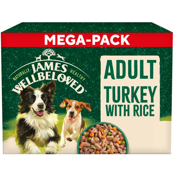 Adult Turkey & Rice in Gravy Wet Dog Food Pouches