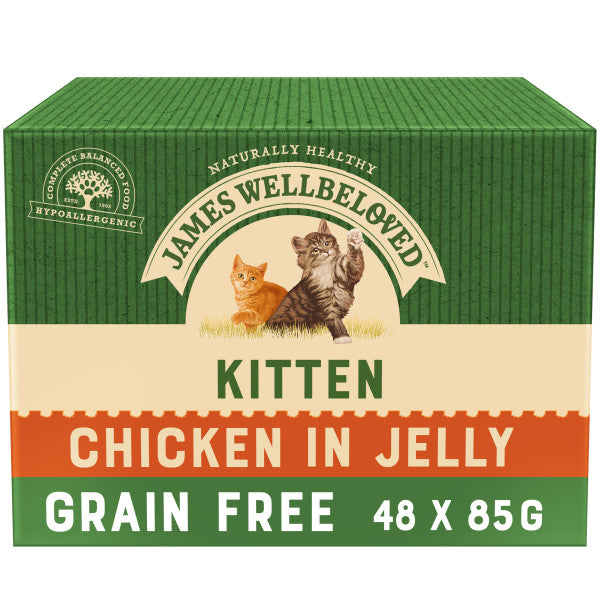 Kitten Chicken in Jelly Grain Free Wet Cat Food Pouch