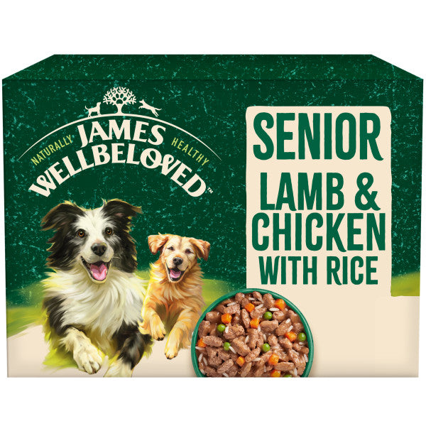 Senior Lamb & Chicken & Rice in Gravy Wet Dog Food Pouches