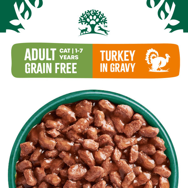 Food Image -Senior Turkey in Gravy Grain Free Wet Cat Food Pouches