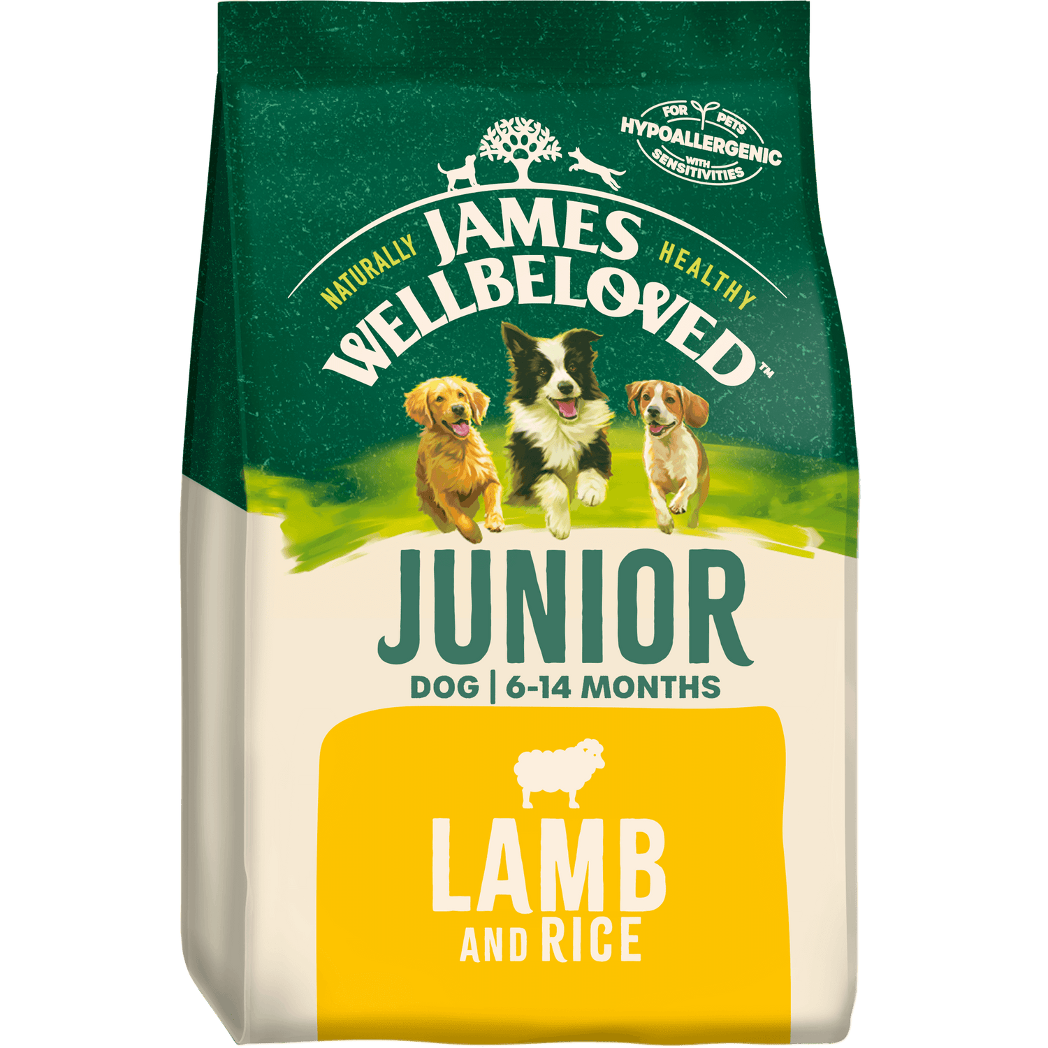 Junior Lamb & Rice Dry Dog Food - James Wellbeloved UK
