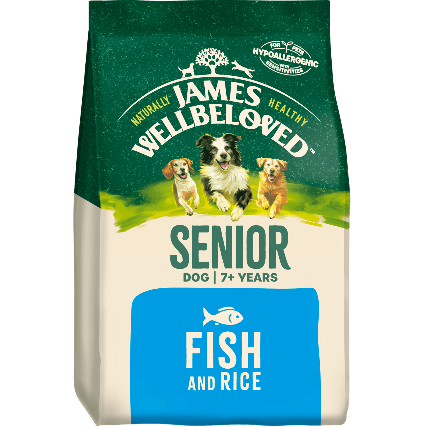 Senior Fish & Rice Dry Dog Food - James Wellbeloved UK
