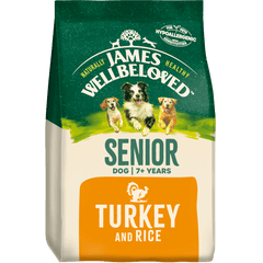 Senior Turkey & Rice Dry Dog Food - James Wellbeloved UK