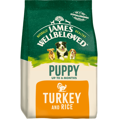 Puppy Turkey & Rice Dry Dog Food - James Wellbeloved UK