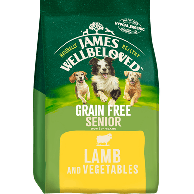 Grain Free Senior Lamb & Veg Dry Dog Food - James Wellbeloved UK