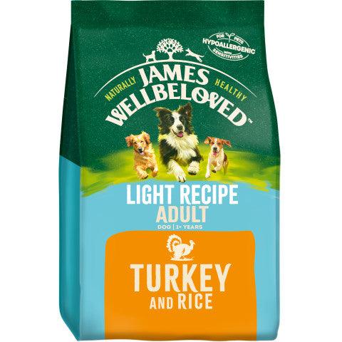 Light Adult Turkey & Rice Dry Dog Food - James Wellbeloved UK