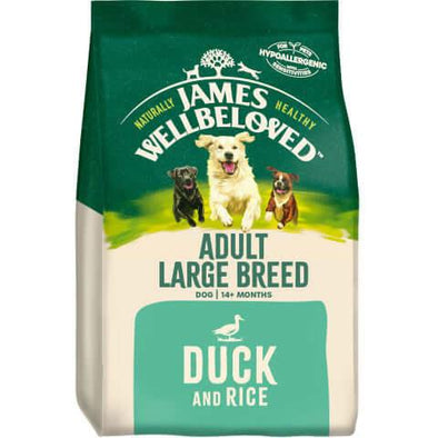 Adult Large Breed Duck & Rice Dry Dog Food - James Wellbeloved UK