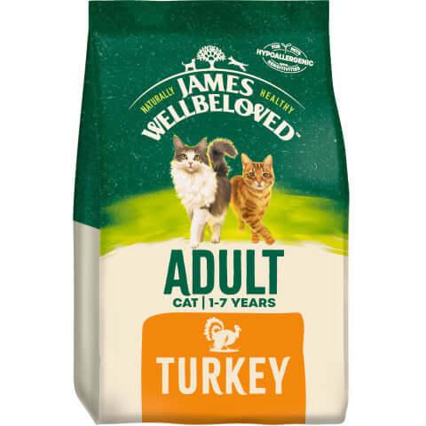 Adult Turkey & Rice Dry Cat Food - James Wellbeloved UK