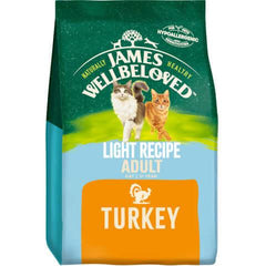 Light Adult Turkey & Rice Dry Cat Food - James Wellbeloved UK