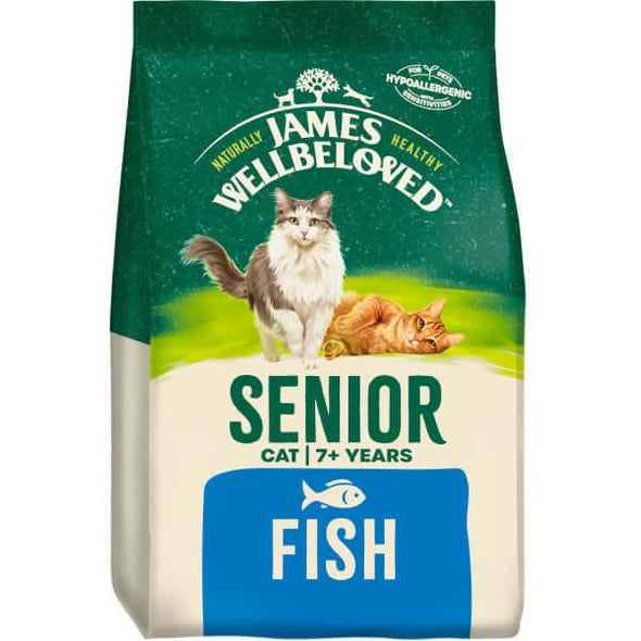 Senior Fish & Rice Dry Cat Food - James Wellbeloved UK