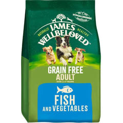 Grain Free Adult Fish & Veg Dry Dog Food - James Wellbeloved UK