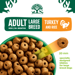 Adult Large Breed Turkey & Rice Dry Dog Food - James Wellbeloved UK
