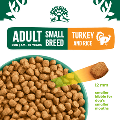 Adult Small Breed Turkey & Rice Dry Dog Food - James Wellbeloved UK