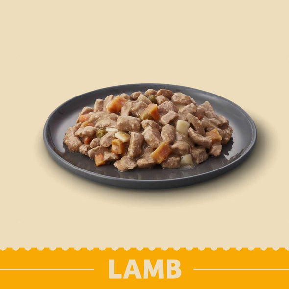Grain Free Puppy / Junior Lamb in Gravy Wet Dog Food Pouches - James Wellbeloved UK