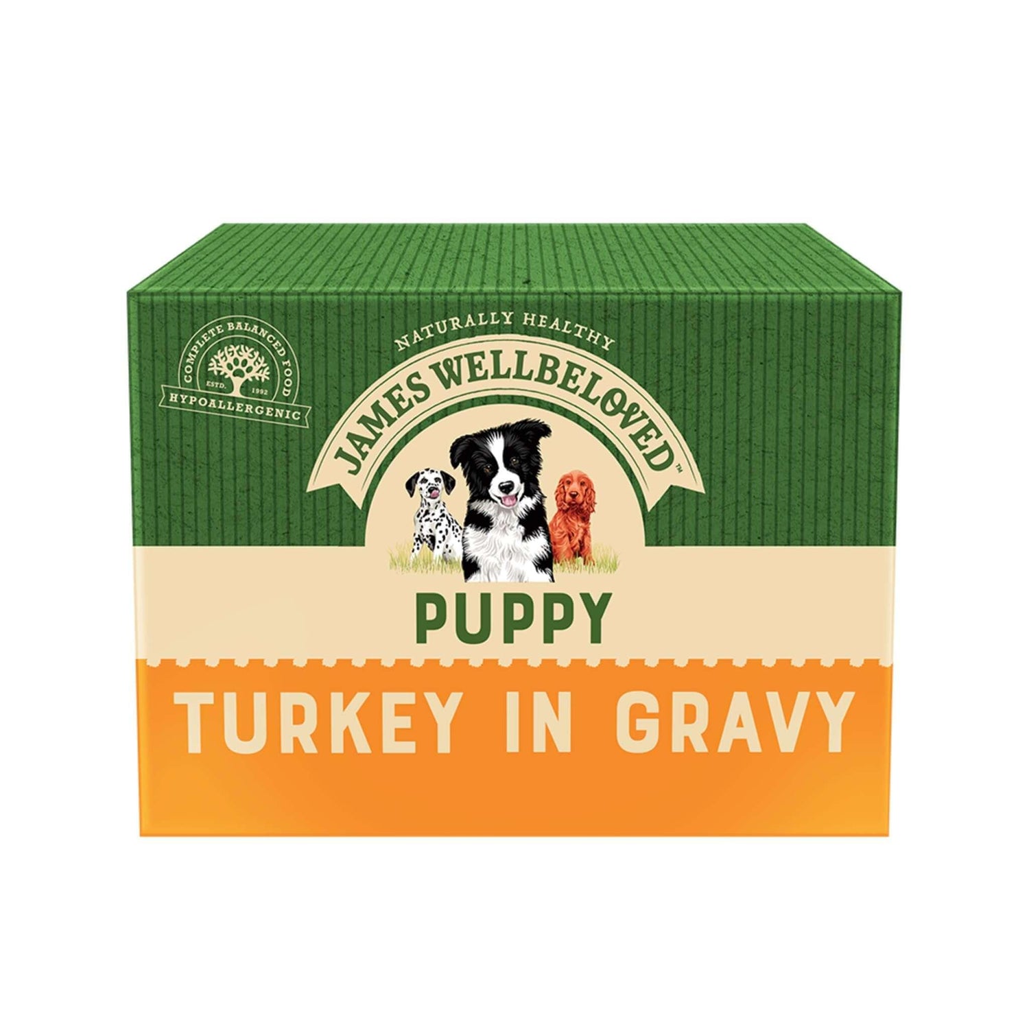 Puppy / Junior Turkey in Gravy Wet Dog Food Pouches - James Wellbeloved UK