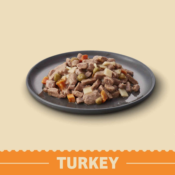 Grain Free Adult Turkey in Gravy Wet Dog Food Pouches - James Wellbeloved UK