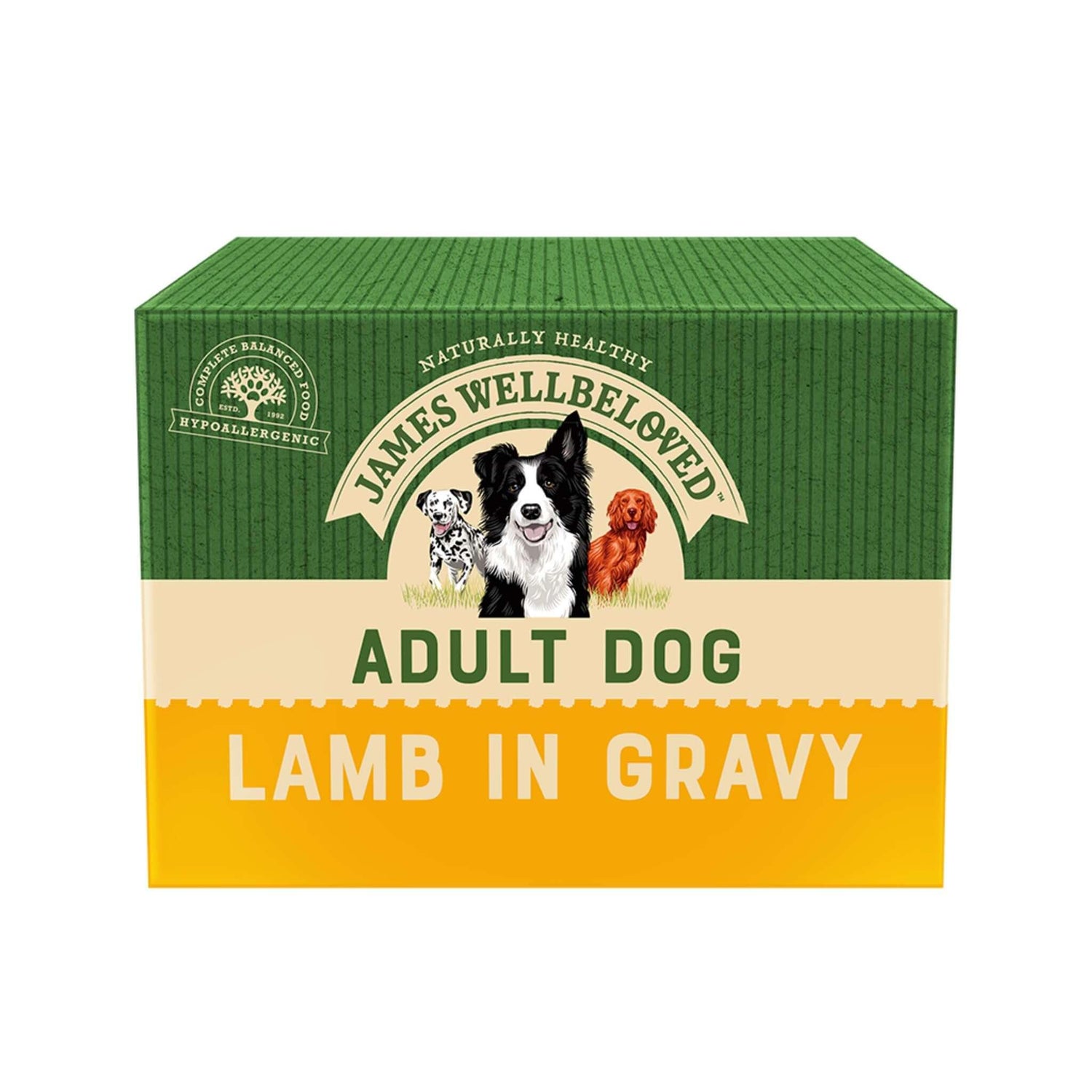 Adult Lamb in Gravy Wet Dog Food Pouches - James Wellbeloved UK