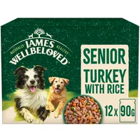 Senior Turkey & Rice in Gravy Wet Dog Food Pouches