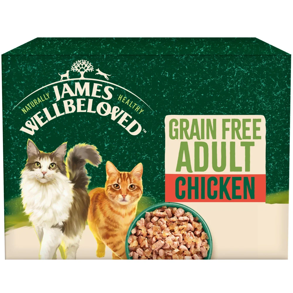 Adult Chicken in Jelly Grain Free Wet Cat Food Pouches 48 pouches Image 1