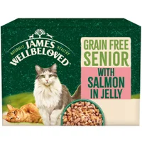 Senior Salmon in Jelly Grain Free Wet Cat Food Pouches