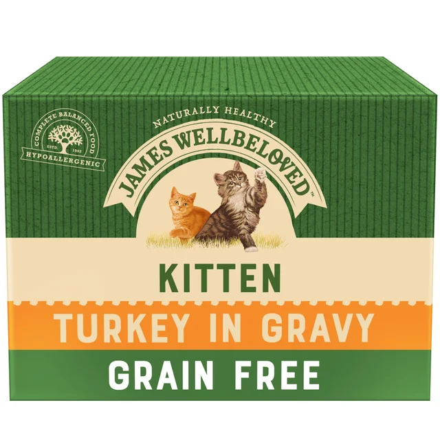 Kitten Turkey in Gravy Grain Free Wet Cat Food Pouch