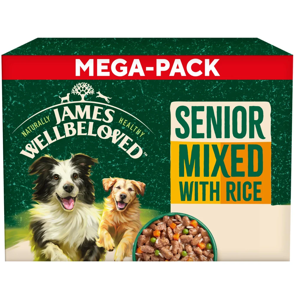 Senior Turkey, Lamb & Chicken in Gravy Wet Dog Food Pouches 48 pouches Image 1