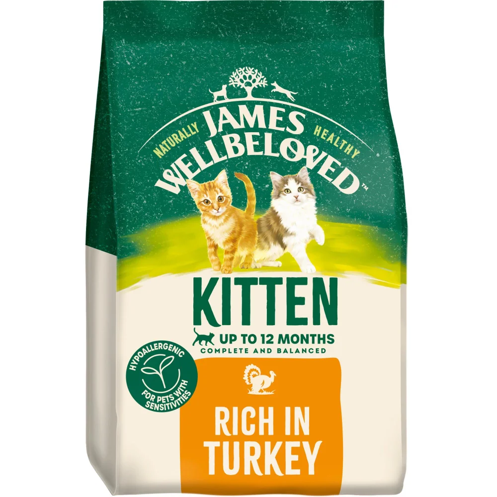 Kitten Turkey & Rice Dry Cat Food 1.5kg Image 1