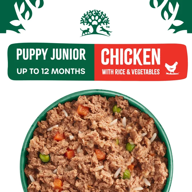 Puppy Wet Dog Food Chicken, Rice & Vegetables in Loaf