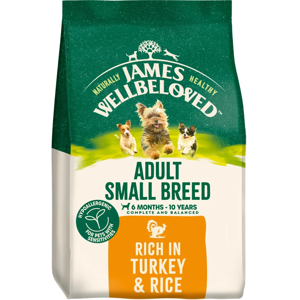 Adult Turkey & Rice Small Breed Dry Dog Food 1.5kg Image 1