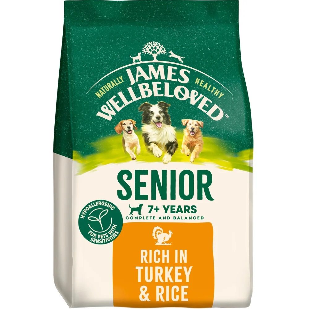 Senior Turkey & Rice Dry Dog Food 2kg Image 1