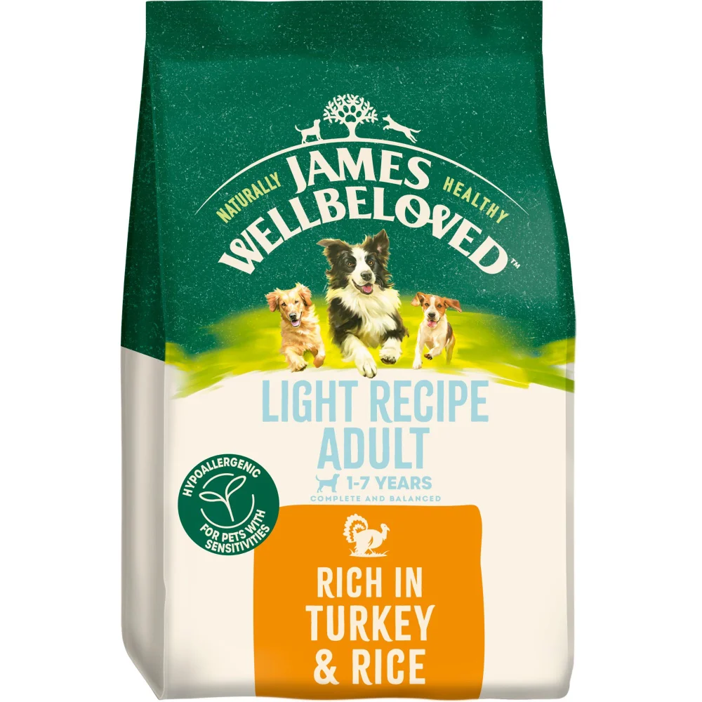 Adult Turkey & Rice Light Dry Dog Food 1.5kg Image 1