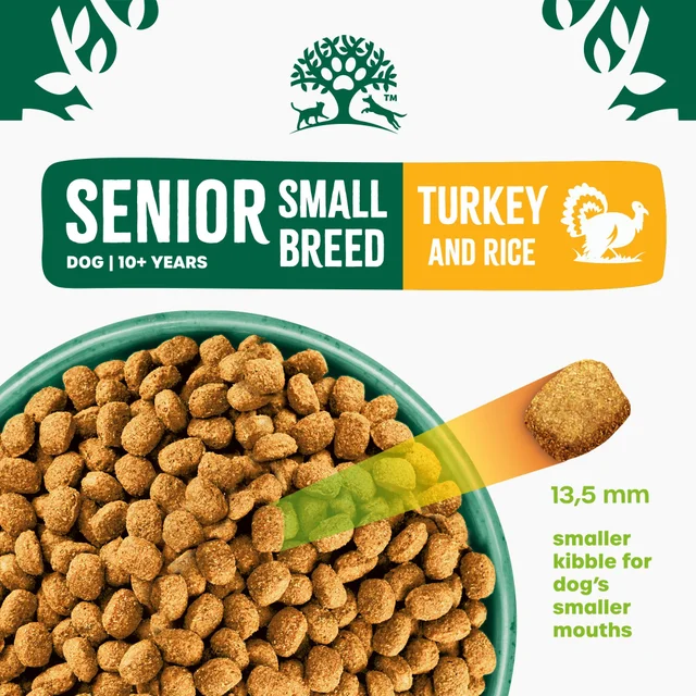 Senior Turkey & Rice Small Breed Dry Dog Food