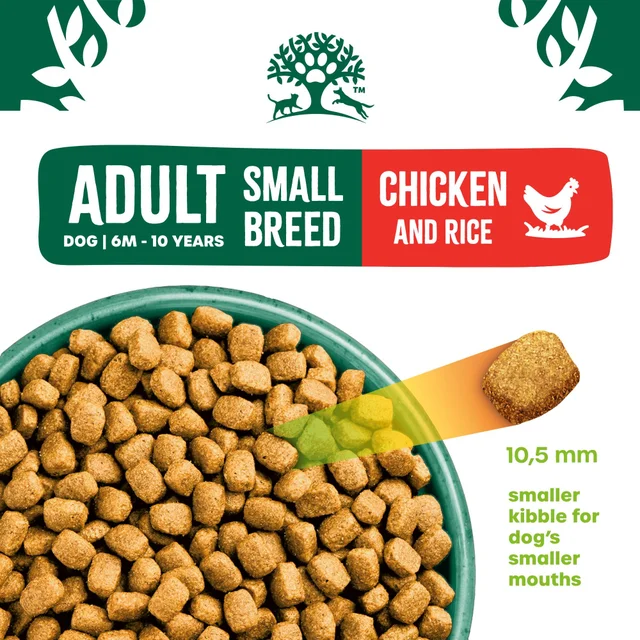 Adult Chicken & Rice Small Breed Dry Dog Food